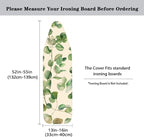 Green Leaves Easy Installation 15x54 Ironing Board Cover and Pad and Elastic - Image 5