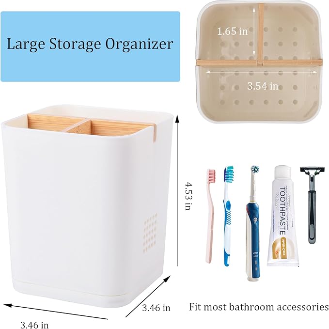 Electric Toothbrush Holder 3 Slots Tooth Brushing Holder - Image 4