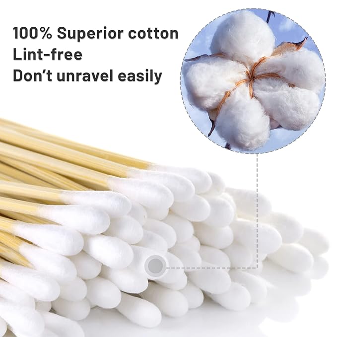 1000PCS 6" Cotton Swabs in Storage Box - Image 3