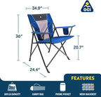 GCI Outdoor Comfort Pro Chair, Heathered Pewter Gray - Image 3