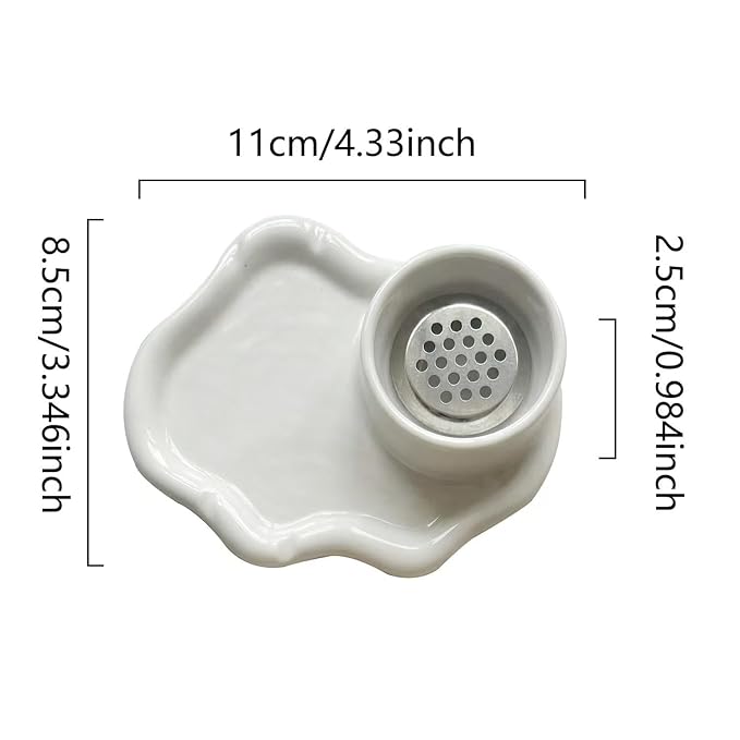 2-in-1 Ceramic Nail Art Brush Cleaner & Palette, Professional Manicure Brush - Image 6