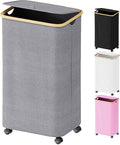 SUOCO Laundry Hamper on Wheels 100L, Clothes Basket by SUOCO