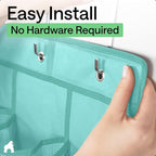 GORILLA GRIP Over the Door Shoe Organizer, 24 Large Breathable Mesh Pockets - Image 8