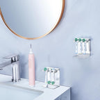 Electric Toothbrush Head Holder, Electric Tooth Brush Holder Desktop or Adhesive - Image 2