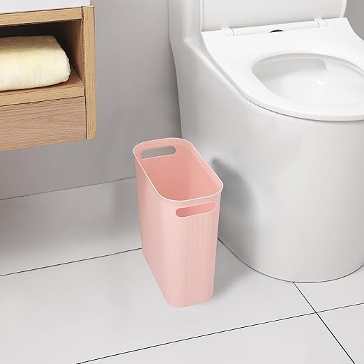 rejomiik Small Trash Can, 3.5 Gallon Garbage Can Slim Waste Basket Plastic - Image 4