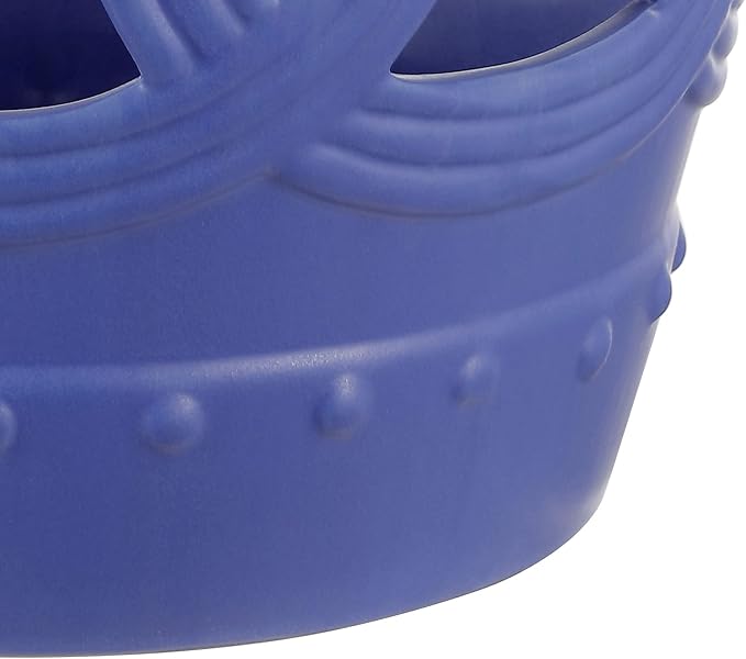 JONATHAN Y TBL1022D Lucky Coins 16" Chinese Ceramic Drum Indoor/Outdoor Garden Stool Bohemian, Coastal, Cottage, French Country, Traditional, for Living Room, Garden Room, Patio, Matte Blue - Image 8