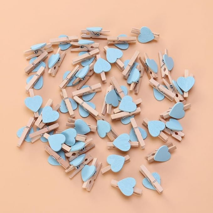 50pcs Mini Clothespins, Tiny Wooden Clips - Image 9
