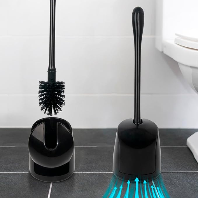 CELOX Toilet Bowl Brush and Holder, Compact Toilet Brush - Image 7