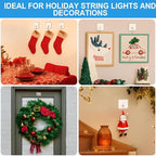 12 PCS Self Adhesive Hooks for Hanging - 33lb Max - Image 5
