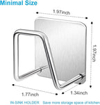 ESINAM 2Pcs Sponge Holders for Kitchen Sink, Strong Adhesive Small Sponge Holder - Image 6