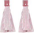 2 Pcs Kitchen Cotton Classical Striped Towel/Absorbent Towel/Hanging by Vimeet