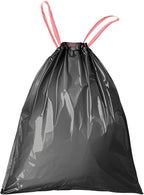 Trash Bags 13 Gallon Drawstring, 63x70cm Size by BUYITNOW