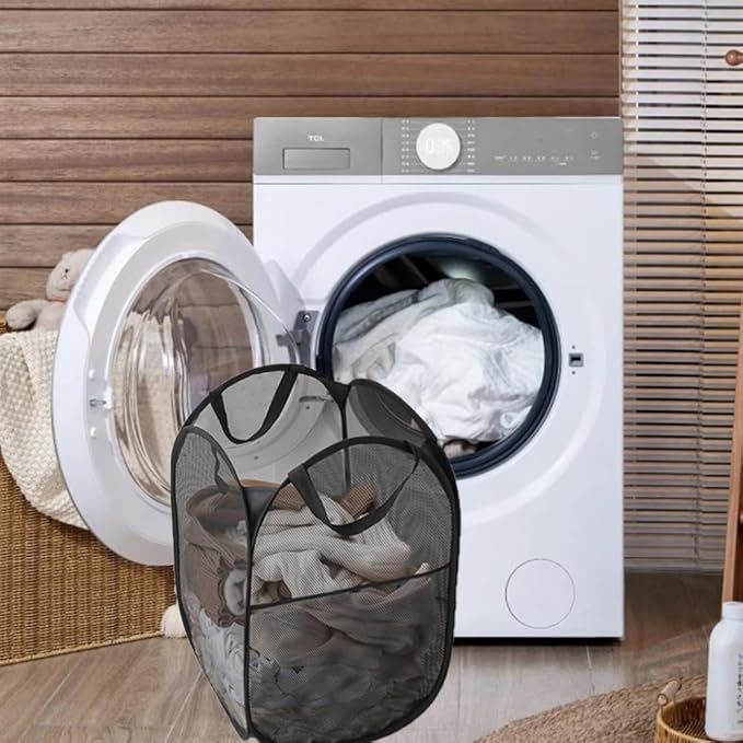 2 Packs Mesh Pop up Laundry Hamper - Image 4