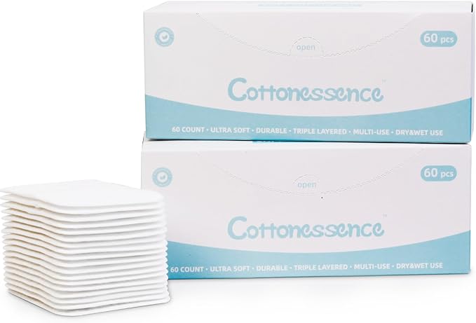 Premium Exfoliating Cotton Pads by CraftingHealthUnveilingBeauty
