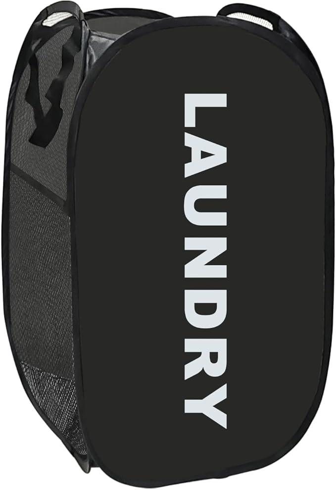 Collapsible Laundry Basket Foldable Laundry Hamper Pop Up Basket Dirty Clothes by Aplter