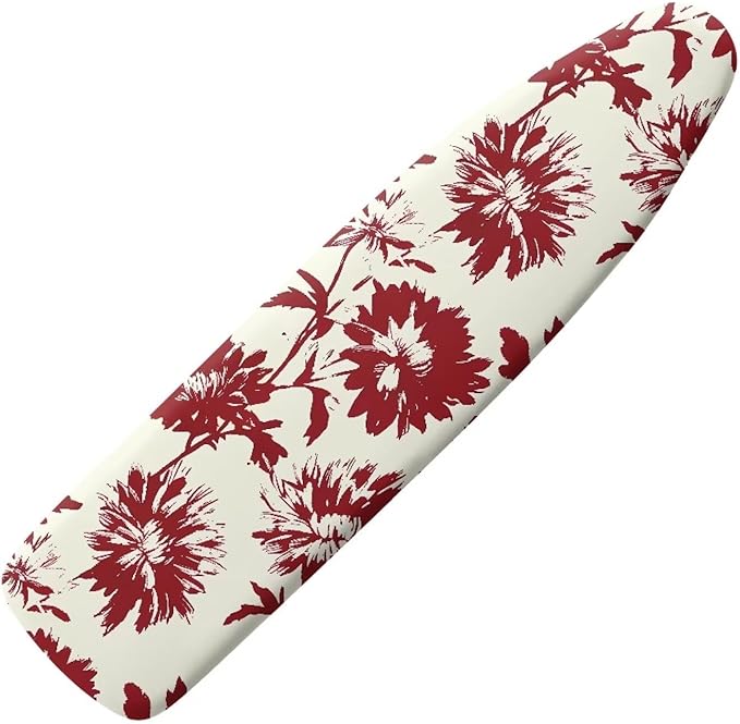 Retro Flower Ironing Board Cover Pad Cover Standard Size Soft Fabric Scorch by Darisoco