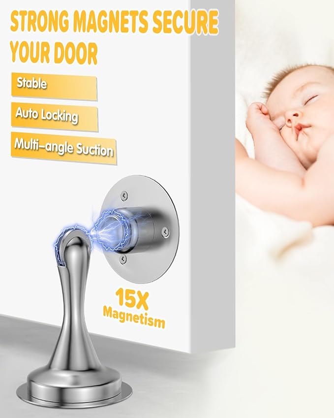 Magnetic Door Stop Holder 4 Pack - Image 2