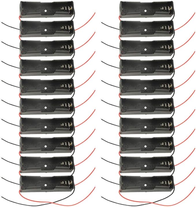WMYCONGCONG 20 PCS 18650 Battery Holder Single 1x 3.7V 18650 Battery Holder by WMYCONGCONG