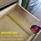 Fabsome Drawer Divider 6 Pack, Bamboo Kitchen Dividers Organizers Adjustable - Image 6