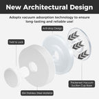 Shower Hooks for Inside Shower, Suction Cup Hooks for Glass Window, Removable - Image 2