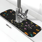 Flower Branch Pattern Design Cute Kitchen sink faucet pad, strong water by Unknown