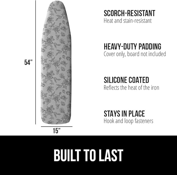 GORILLA GRIP The Original Ironing Board Cover and Pad, Silicone Coating - Image 2