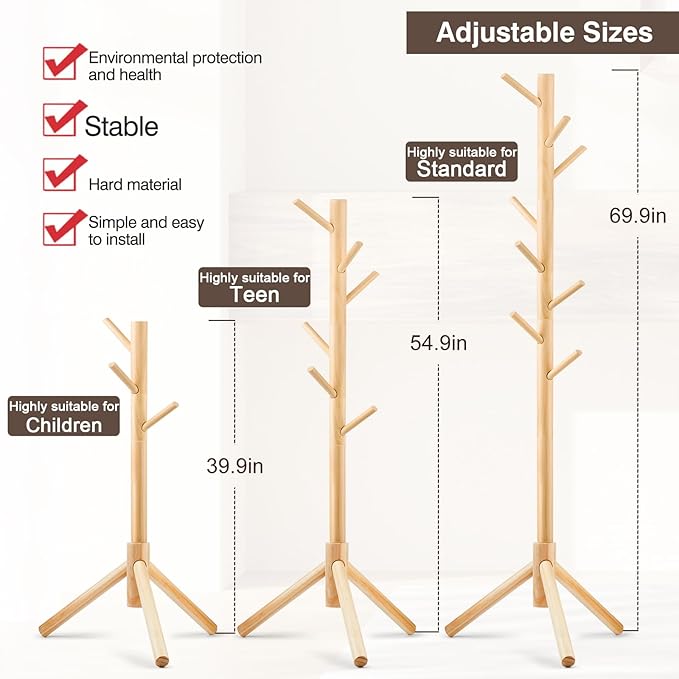 Coat Rack, Freestanding Coat Rack - Image 6