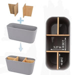 Toothbrush Holders for Bathrooms, Bamboo Tooth Brush Holder - Image 4