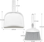 NACENA Small Dust Pan and Brush Set, Mini Broom and Dustpan Set Small Hand - Image 2