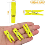 Jdesun 50pcs Photo Wood Clips Natural Wooden Mini Clothespins Paper Peg Pins - Image 3