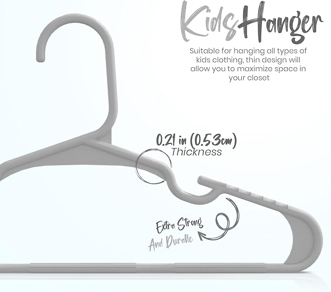 Utopia Home 60 Pack Kids Hangers - Image 2