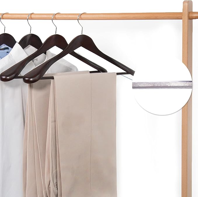 Nature Smile Luxury Mahogany Wooden Suit Hangers - Image 5