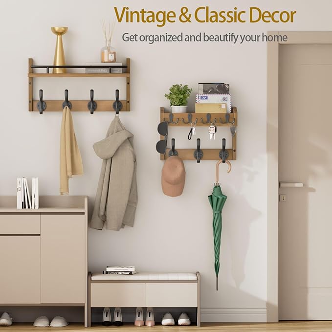 29 inch Coat Rack Wall Mount - Image 6