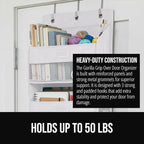 GORILLA GRIP Over The Door Organizer Storage, 5 Deep Hanging Shelves, Holds - Image 3