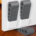 4 Pack Door Stops for Bottom of Door, Rubber Door Stopper Wedge by Optish