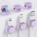 AhaStyle 6 Pack Magnetic Cable Organizer Cord Holders Clips Strong Adhesive by AHASTYLE
