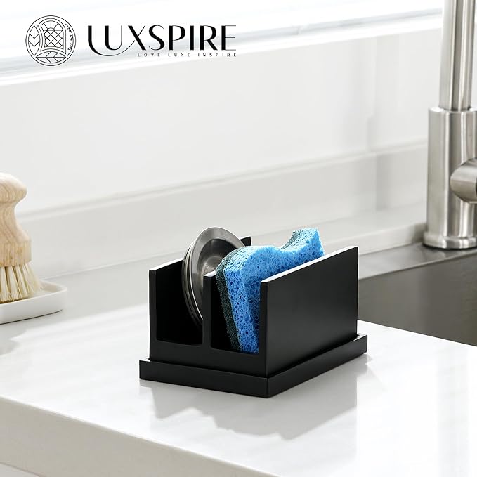 Luxspire Kitchen Sponge Holder for Sink, Dish Sponge Holder - Image 6