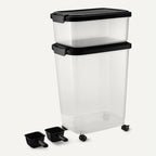 Amazon Basics Pet Food Storage Container Set, 30lbs and 10lbs - Image 3
