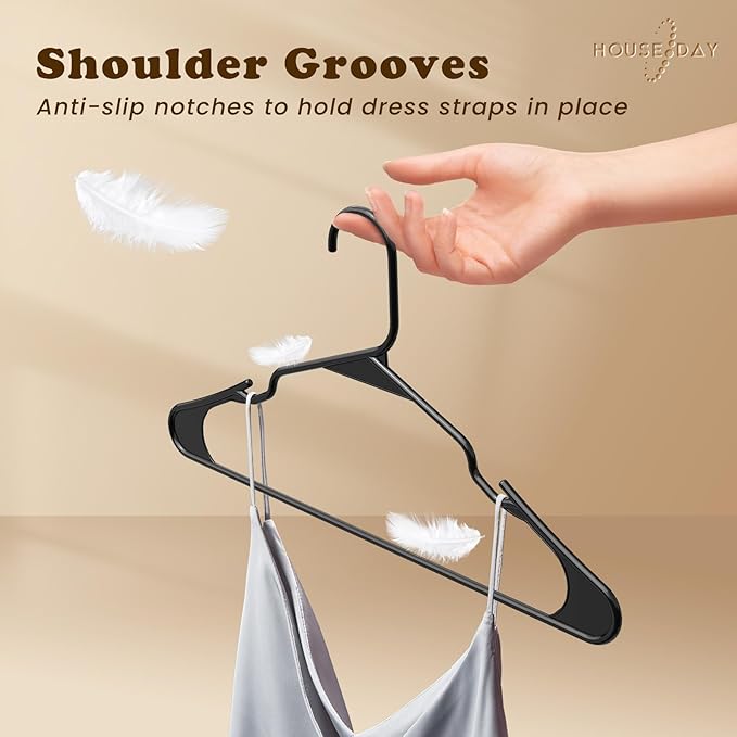 HOUSE DAY Plastic Hangers 100 Pack - Image 5
