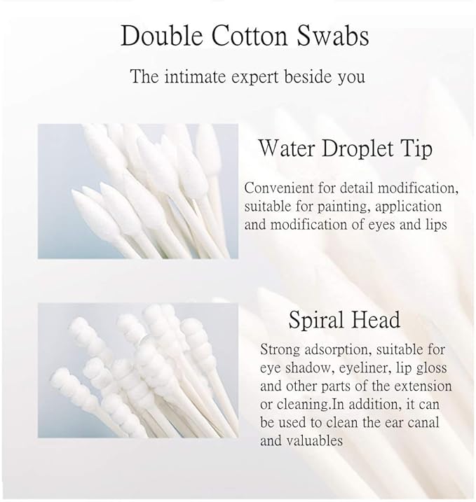 Cotton Swabs 800 Pieces, Double Precision Tips - Image 2