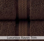 Cotton Craft - 12 Pack - Ultra Soft Extra Large Wash Cloths 12x12 Chocolate - - Image 2
