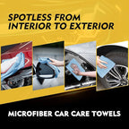 HOMEXCEL Blue Microfiber Cleaning Cloth 50 Pack, 12.5 x 12.5 inch Microfiber - Image 5
