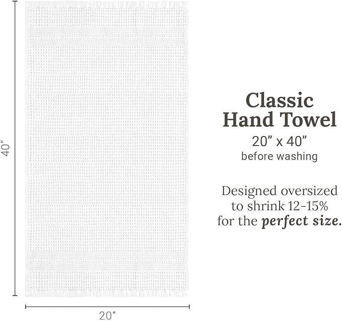 GILDEN TREE Waffle Hand Towels for Bathroom Quick Dry Towel Super Absorbent - Image 8