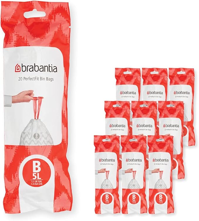 Brabantia PerfectFit Trash Bags Thick Plastic Trash Can Liners by BrabantiaUSA