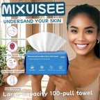 Disposable face towel, MIXUISEE thick and soft face towels, 100% cotton facial - Image 2