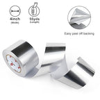 BOMEI PACK Aluminum Foil Tape, Heavy Duty Metal Duct Tape, High Temperature - Image 3