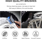 Car Carpet Cleaning Brush, Wheel Hub Scrub Brush Floor Mat Cleaning Brush - Image 4