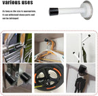 20 PCS Black Door Stop Caps, 0.39 Inch Rubber Tips, Door Stopper Protection - Image 6