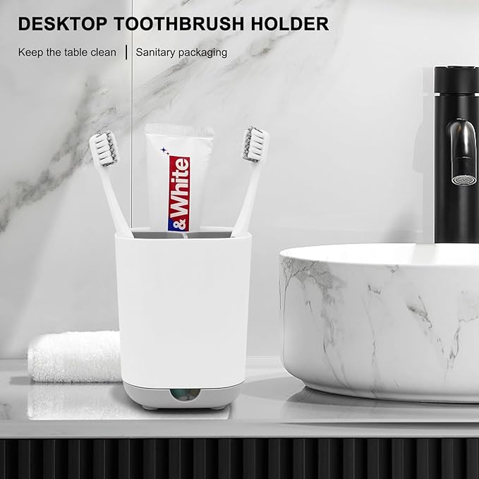 Toothbrush Holder for Bathroom, Plastic Detachable for Easy Cleaning - Image 7