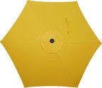 Blissun 7.5 ft Patio Umbrella, Yard Umbrella, Outdoor Market Umbrella with Push Button Tilt Crank, Yellow - Image 4